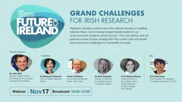 IUA Future of Ireland Webinar: Grand Challenges for Irish Research