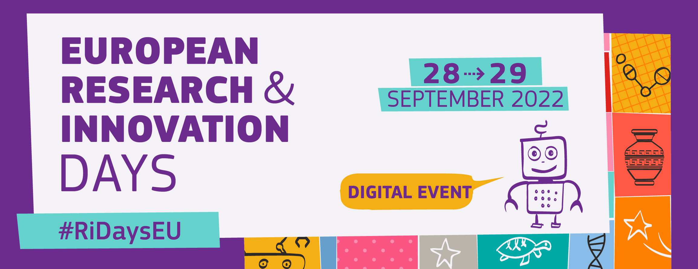 European Research and Innovation Days is the European Commission’s annual flagship Research and Innovation event, bringing together policymakers, researchers, entrepreneurs and the public to debate and shape the future of research and innovation in Europe and beyond.