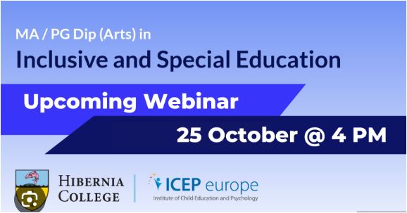 Hibernia College Webinar – Find out more about Inclusive & Special Education